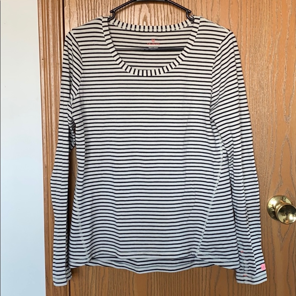 Long Sleeve Striped Shirt w/thumbholes
